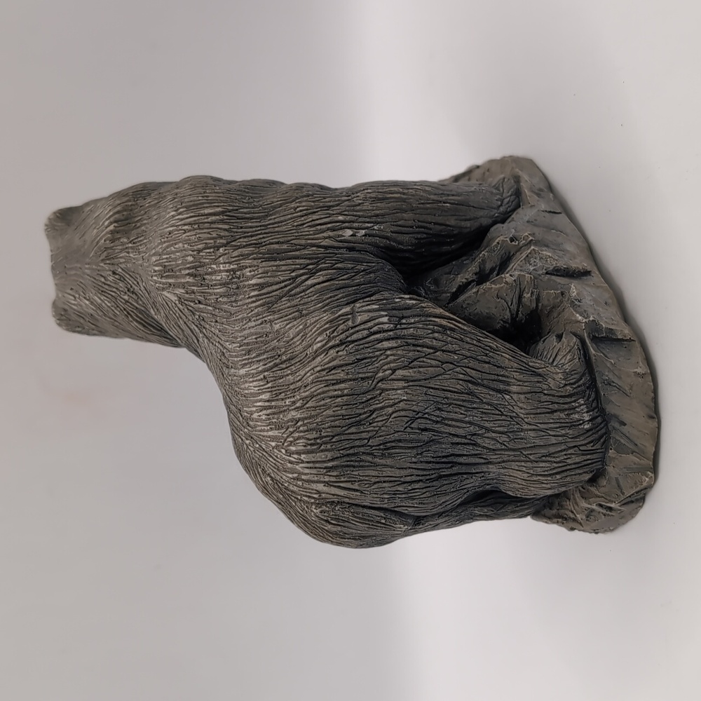 1985 Mount St. Helens Volcanic Ash Sculpture Black Bear - Hand Crafted & Signed - Picture 5 of 12